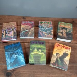 Harry Potter 1-7 First American Edition Hardcover Books J.K. Rowling Scholastic
